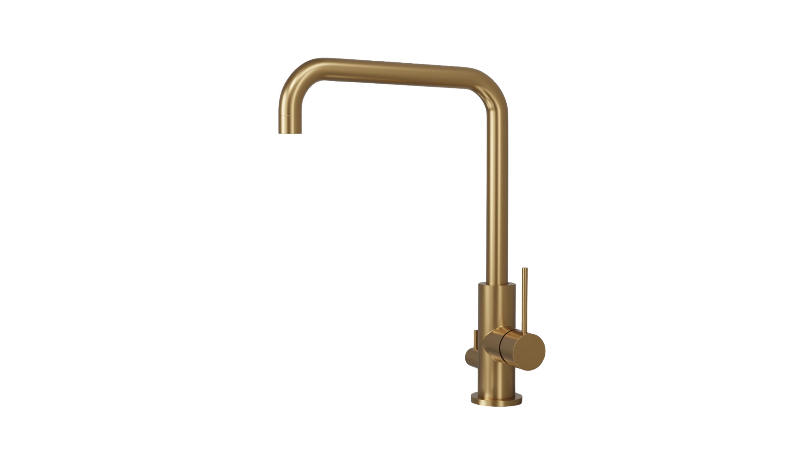 Scandtap Steel Mood D Sand – gold-coloured kitchen mixer